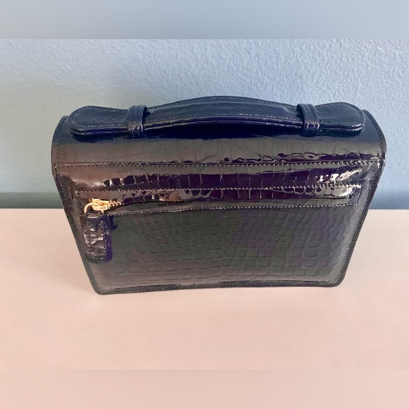 Stunning AD Firenze Croc Embossed Midnight Blue Leather Florence , Italy - Picture 12 of 13